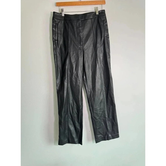 Marks and Spence Faux Leather Pants Size US 6 - Picture 1 of 7